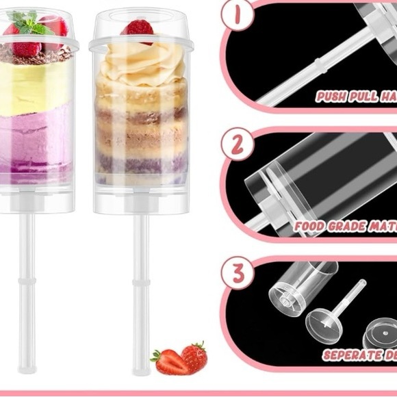 Cupcake Bakeware "What's New" Book#1 w/ Push-Up Cake Poppers & Dessert Decorator - Picture 15 of 16